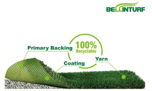عشب صناعي قابل لإعادة التدوير  % 100 GRE